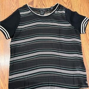 Scotch & Soda Black and White Patterned Top